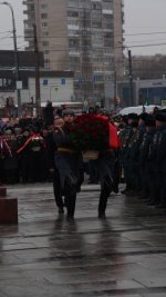 Торжественно-траурная церемония в день 35-ой годовщины вывода советских войск из Афганистана