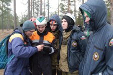 Практические занятия по проведению поисково-спасательных работ в лесной таёжной местности