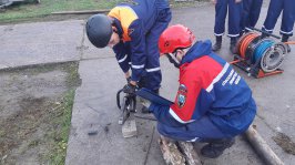 Первичная аттестация спасателей – студентов Санкт-Петербургского Пожарно-спасательного колледжа