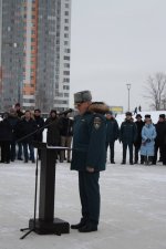 Открытие памятника Героям-пожарным в одноименном парке Санкт-Петербурга.