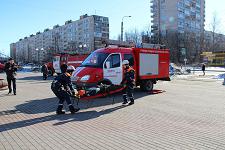 Пожарно-тактические учения в Невском районе Санкт-Петербурга