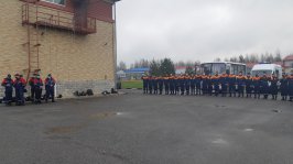Первичная аттестация спасателей – студентов Санкт-Петербургского Пожарно-спасательного колледжа