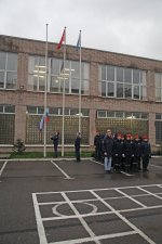 Cпуск государственного флага Российской Федерации